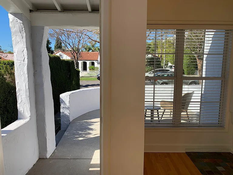 Looking out at Kilkea from living room