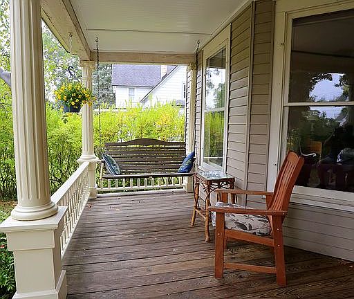 Expansive front porch
