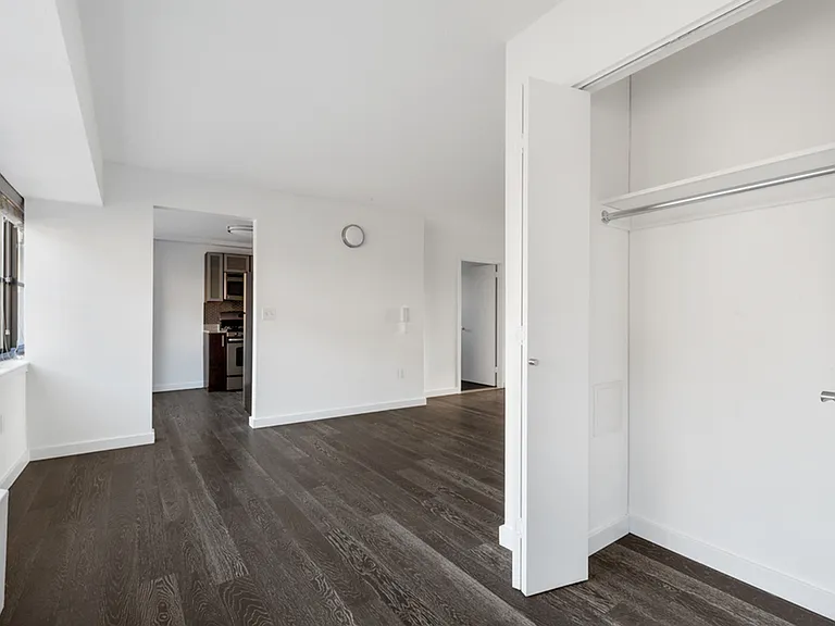 Coat closet in living room