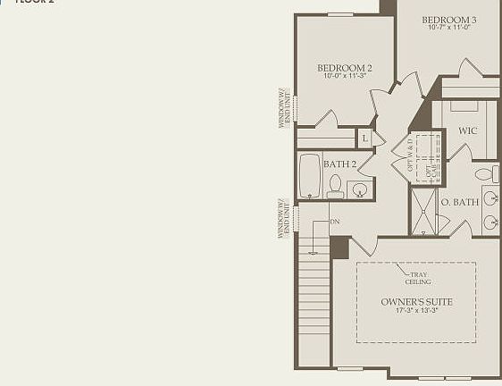 Graylyn Floor Plan, Quick Move-In Home, Floor 2