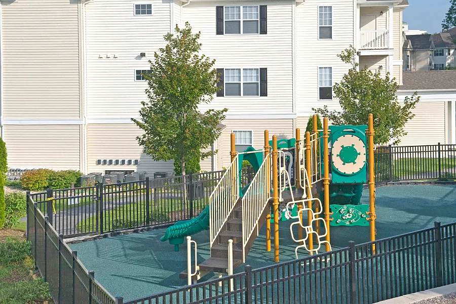 Picnic areas, BBQ grills, an outdoor fireplace, and a children's play area