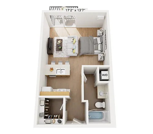 Floor plan Studio B