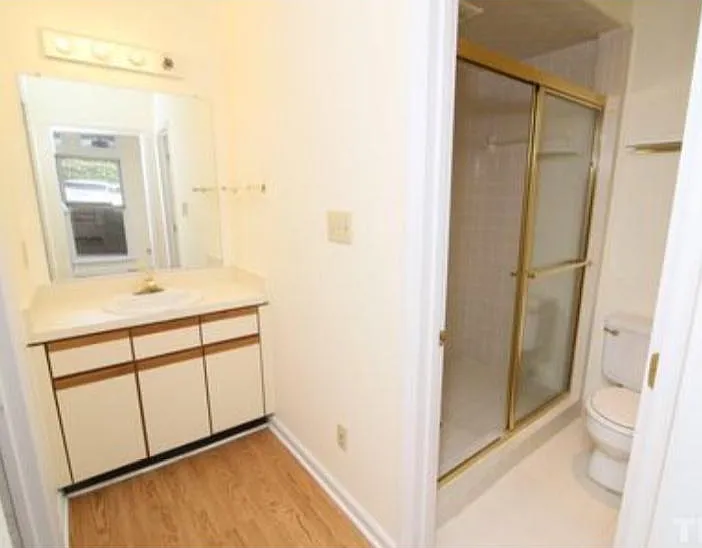 Master bath vanity and walk in shower