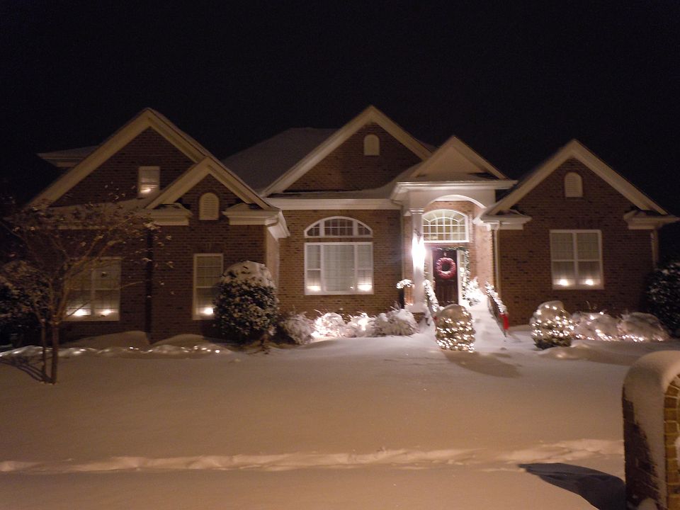 Snow covered home