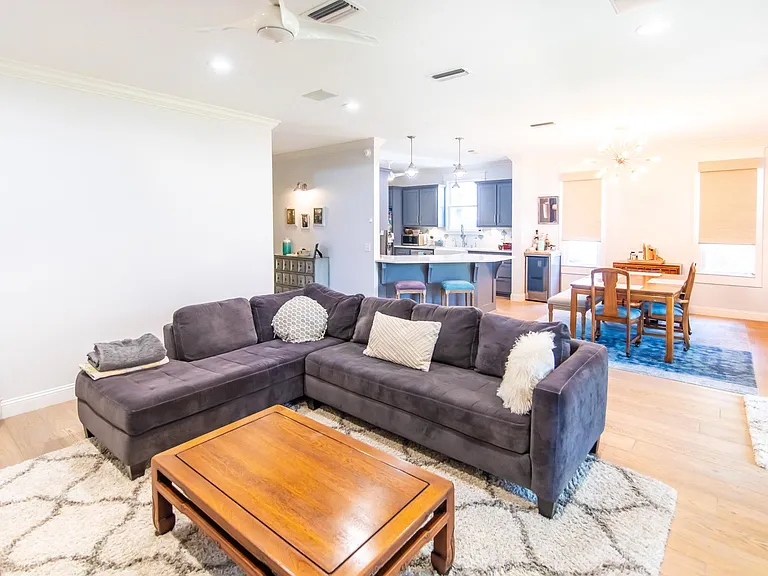 Open concept living/dining room