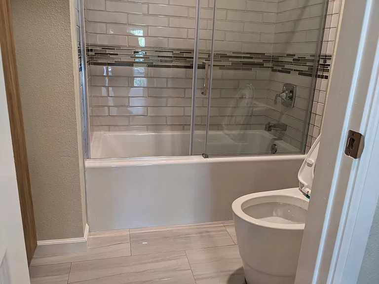 Master bathroom and shower