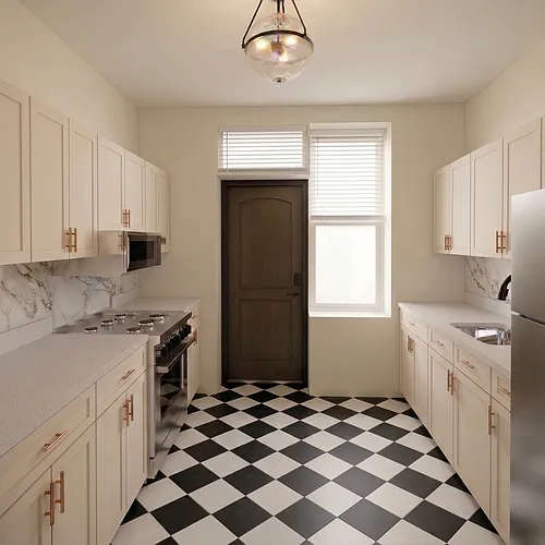 Floor plan Baylor 1BD 1BA Existing Layout