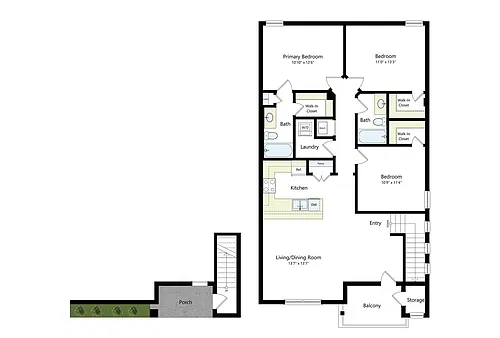 Floor plan Whitestone Second Floor