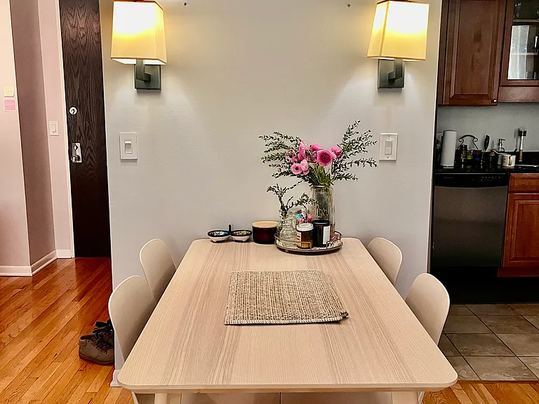 Dining table with four chairs