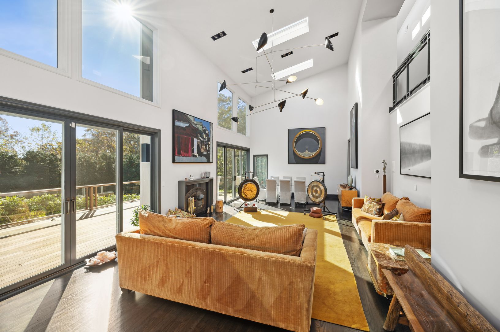  Open Living Room with Vaulted Ceilings