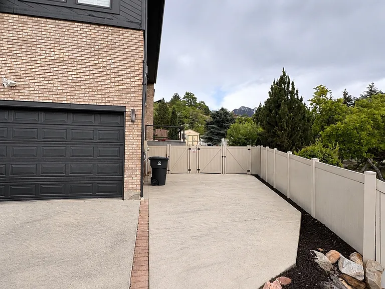 RV parking, backyard and ADU entrance