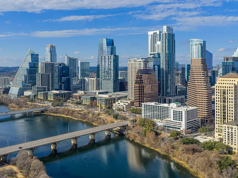 Great views overlooking Lady Bird Lake