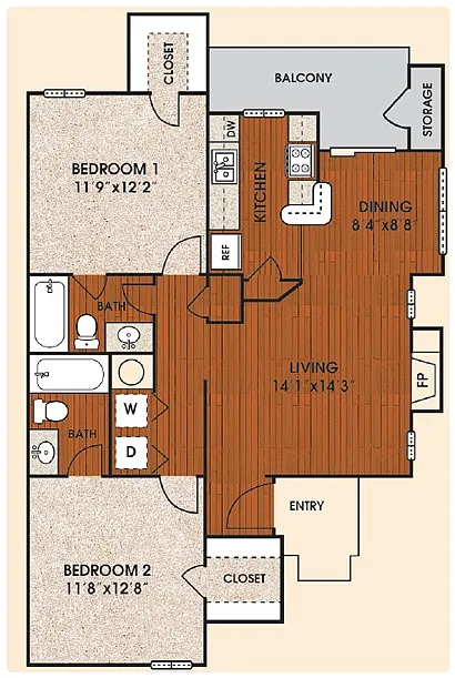 Floor plan Horizon B1A-P
