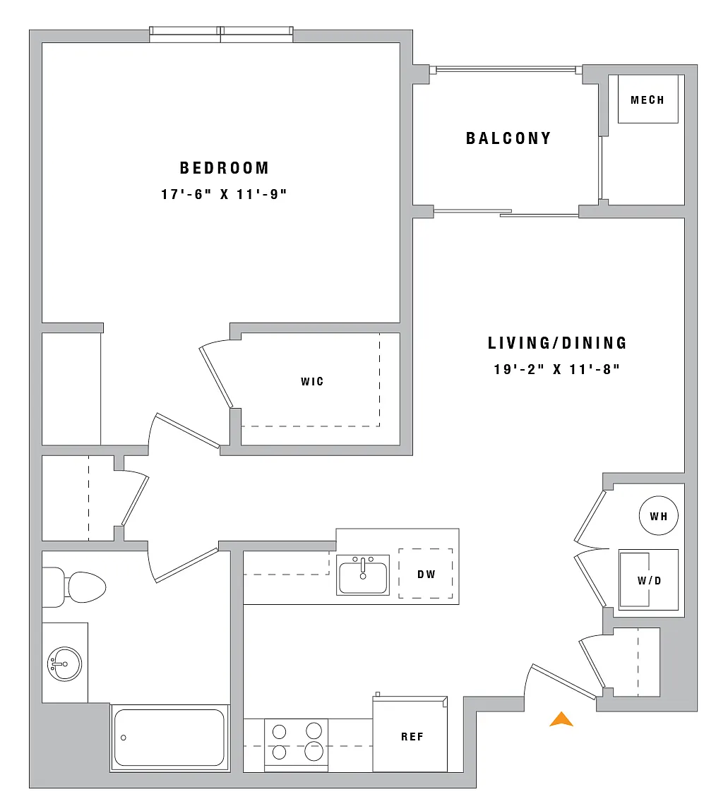 Floor plan 1B1