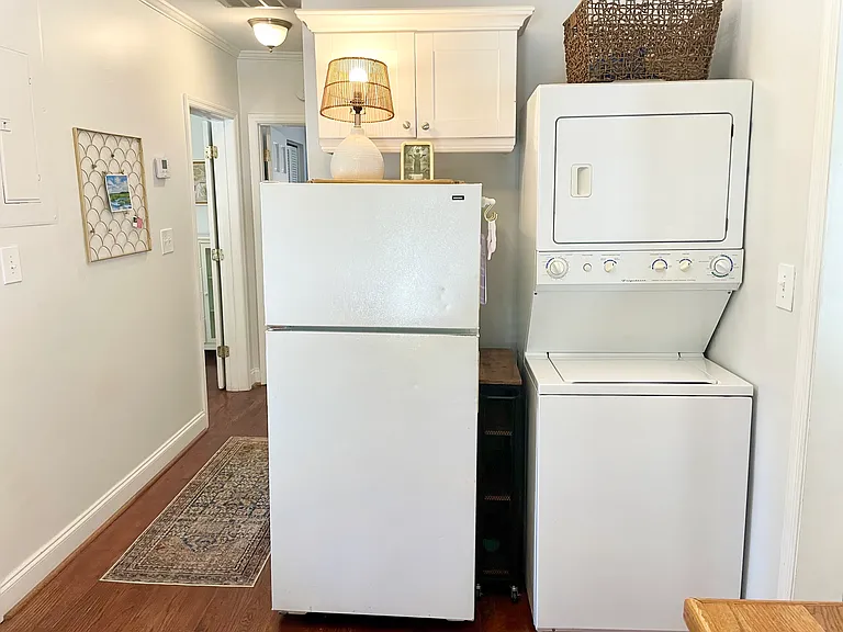 Kitchen with Stack Washer and Dryer