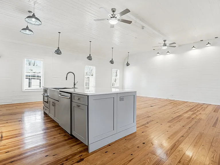 kitchen dining and living