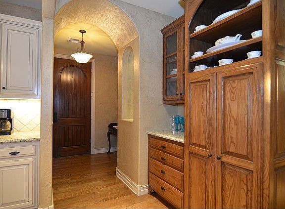 Kitchen features plenty of storage 