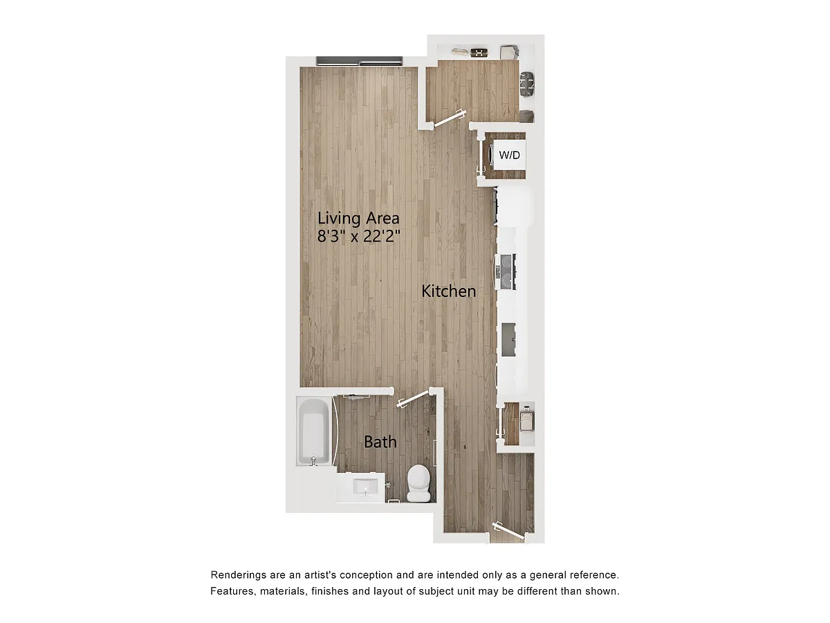 Floor plan STUDIO TYPE A