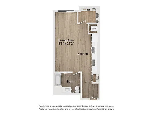 Floor plan STUDIO TYPE A