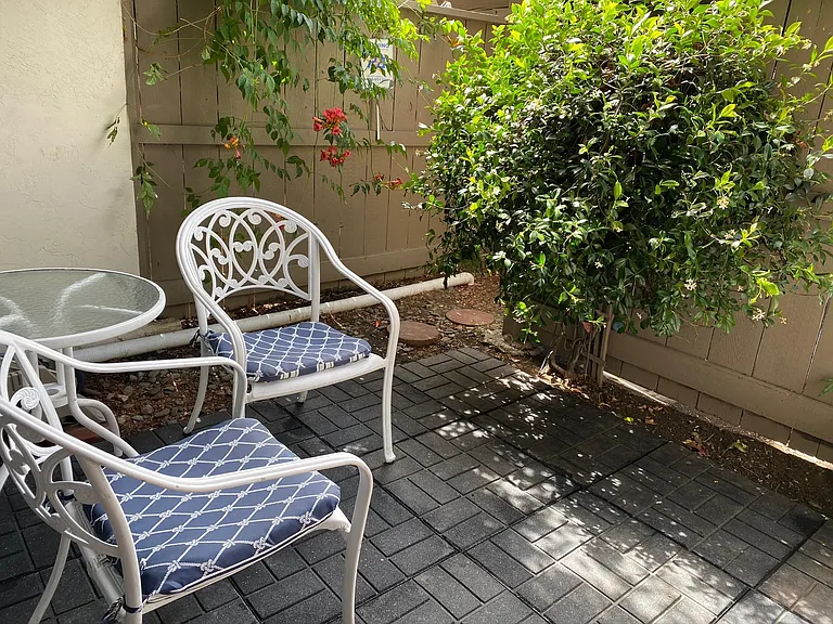 Private Patio with furniture