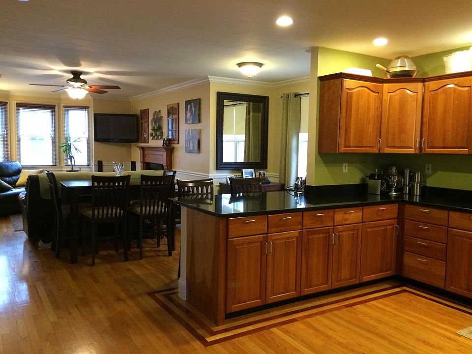 Large kitchen area perfect for preparing food and entertaining