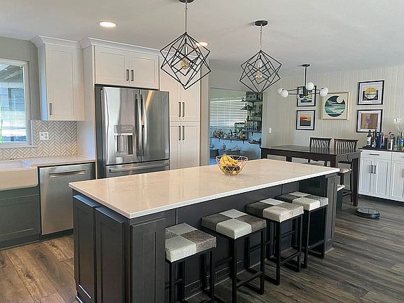 Open living/kitchen space