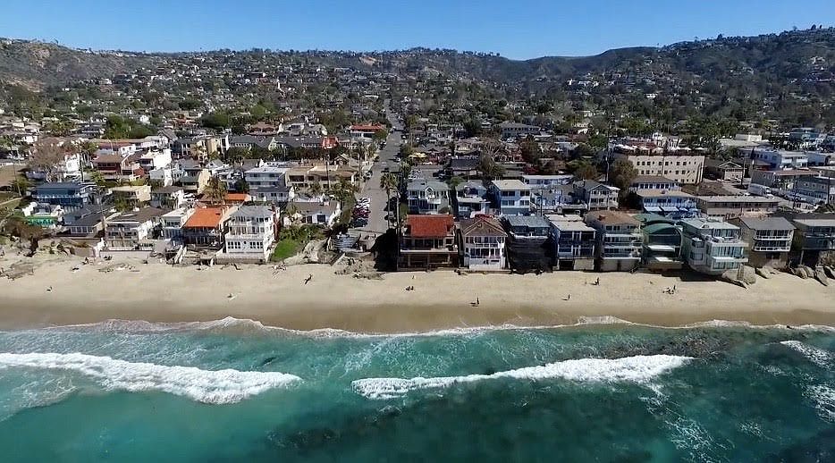 Brooks Street Beach and the Pacific Coast Highway (PCH)