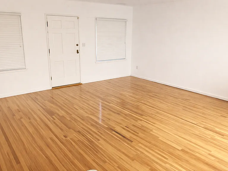 Front door, living room.