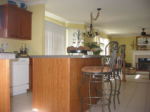 Kitchen open to family room