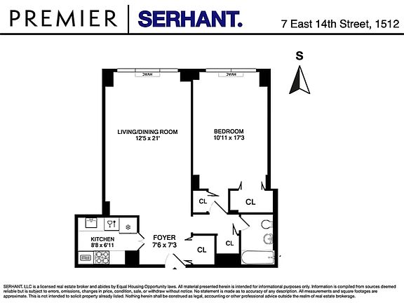 2nd image of 7 E 14th St APT 1512