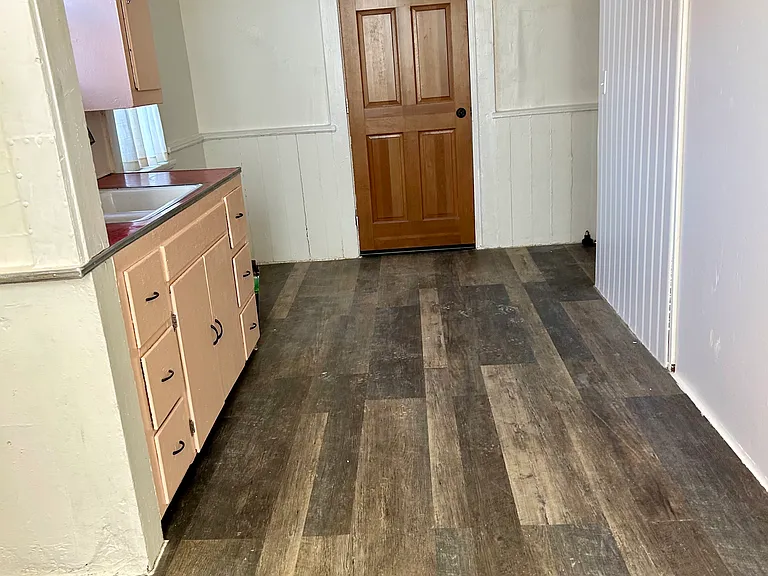 Kitchen door to mudroom