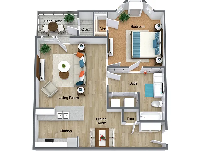Floor plan 1x1 New
