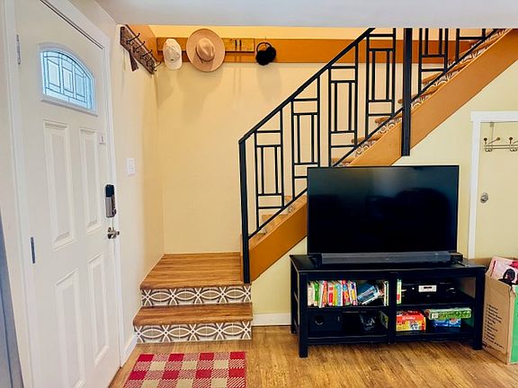 Entry and Stairs to second level.