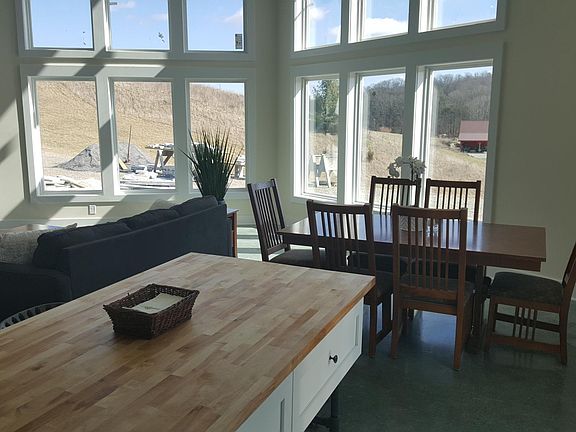 From the kitchen looking out the great room