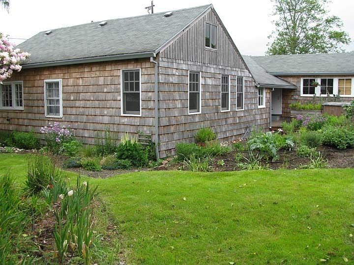 spring backyard