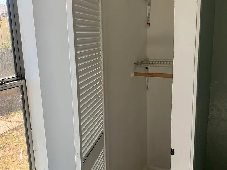 Master closet space.