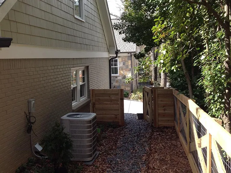 Walkway to apartment
