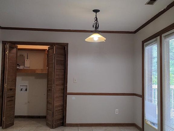 Dining area and laundry area