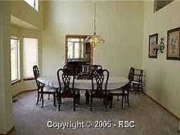 spacious dining rm