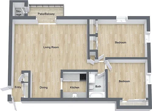 Floor plan B