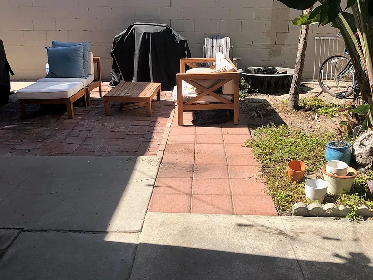 Rear patio