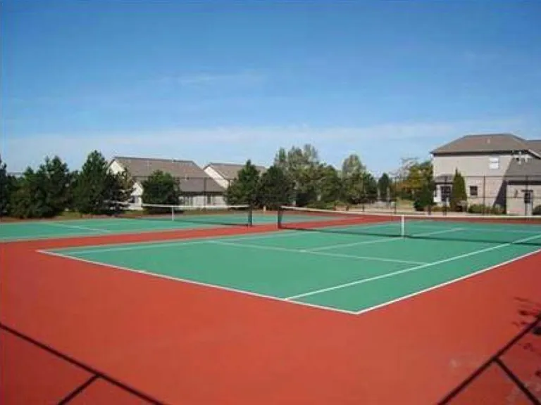Clubhouse tennis court