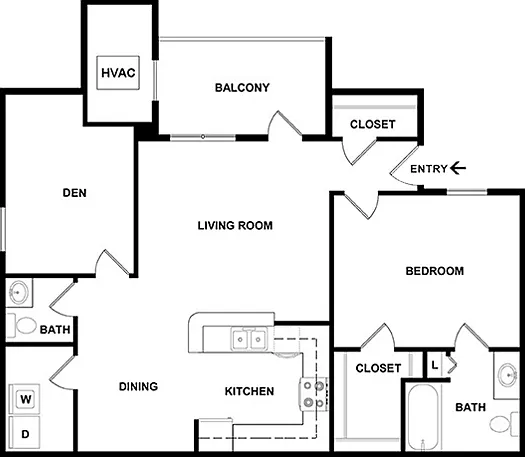1 Bed 1.5 Bath | 1046 sqft 1 Bed 1.5 Bath | 1046 sqft