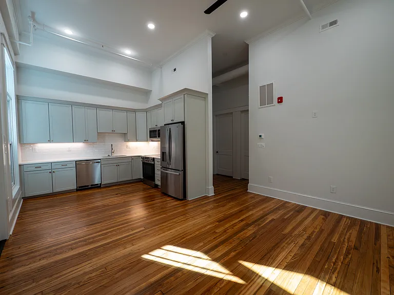Living Room with Hall to Washer & Dryer, Bathroom and Bedroom