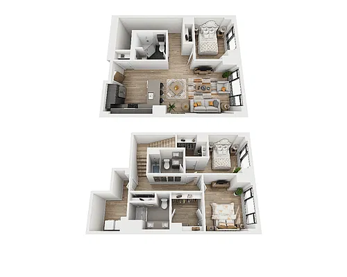 Floor plan Three Bedroom C3D