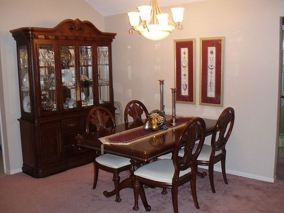 Dining area open to living area.
