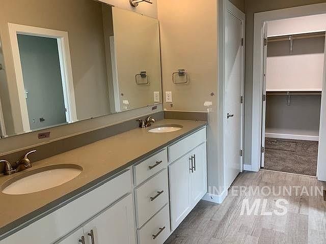 master bathroom and walk in closet