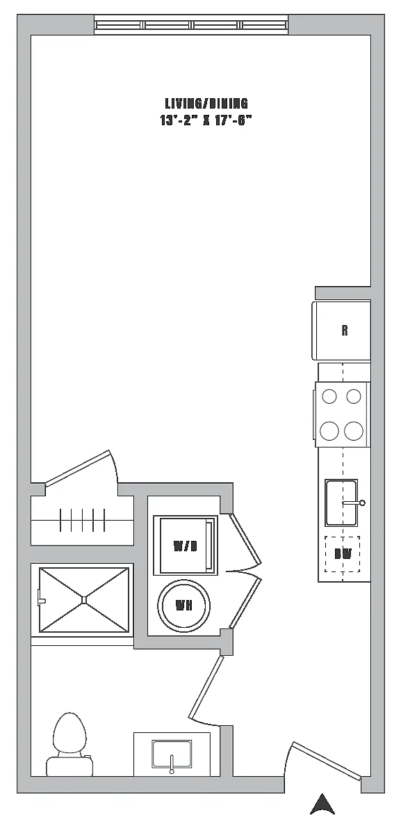 Floor plan Studio-S1