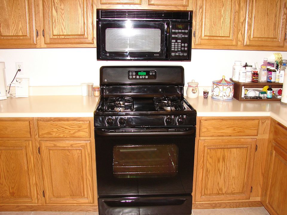 New range and microwave.