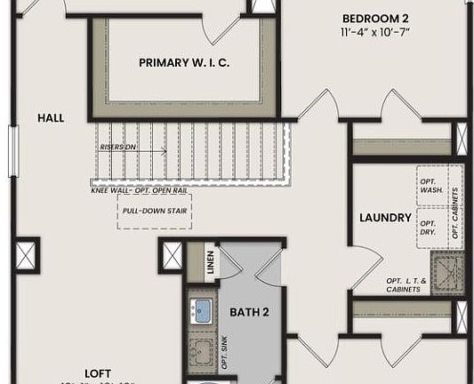 The Burton Second Floor Plan